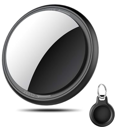 Bluetooth Schlüsselfinder 1er Pack, Smart Tag Kompatibel mit Apple Wo ist APP(nur iOS), Air Tracker Tag für Schlüssel/Gepäck/Koffer/Brieftasche, IP68 Wasserdicht, 100dB Lautstärke, Austauschbarer Akku