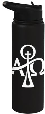 Gráfico cruzado de vela pascual Stainless Steel Insulated Water Bottle