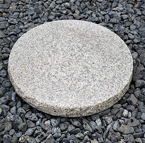 Garden Paradies Handmade Granitsockel Grablaterne Sockel Rund Vasen Sockel Grablampe Grableuchte Grablicht Sockel Lampensockel 3