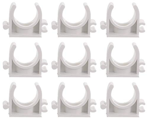 DOITOOL Lot de 100 Colliers de Serrage en Pvc Blanc pour Plomberie et Câblage, Résistance la Corrosion, Fixation Sûre pour Installation Murale Sol