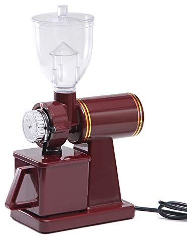 Moulin À Café À Meules Coniques, Moulin À Café À Meules Avec 8 Réglages Précis De Mouture, Pour Expresso, Café Filtre, Presse Française Et Café Percolateur,Rouge,110v