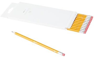 Amazon Basics matite HB in grafite, in confezione da 12, colore nero