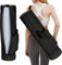sportsnew Yogatasche Damen mit Nassfach, Flaschenhalter und Durchgehendem Reißverschluss, Tasche für Yogamatten mit Verstellbarem Schultergur, Schwarz (Patent Angemeldet)