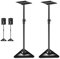 HOMFME Floor Speaker Stands Pair, 97-157CM/38-62 Inch Height Adjustable Studio Monitors Tripod Pairs with Non-slip Padding Stickers and Safety Pin, Heavy Duty Metal Satellite Bookshelf Speaker Stand