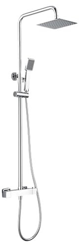 GALYON IMEX Grifo para Ducha Termostático - BTAR025 Grifo Ducha con Sistema TURN CLEAN, Extensible de Acero Inoxidable S.304, Acabado Moderno (cromado)