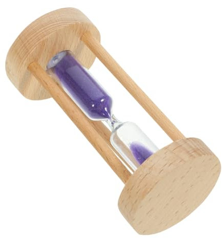 VICASKY 3 Clessidra in Legno Sabbia Orologio Temporizzatore Timer Per Le Uova a Clessidra Carino Clessidra Con Timer Per Le Uova Buio Piccolo Timer Per Clessidre Viola,porpora