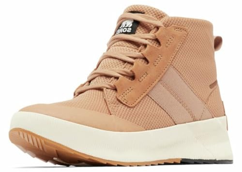 Sorel Women's Out N About III Mid Sneaker Waterproof, Tawny Buff/Gum 2, 8 Regular