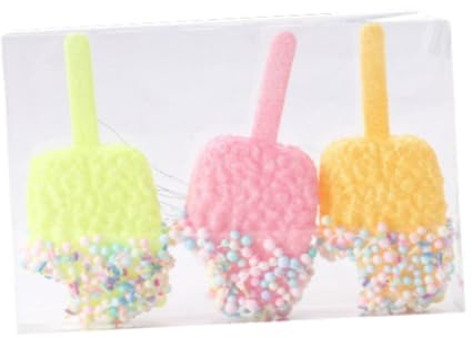 Lljsszr Christmas Tree Ornamento Decorativo Pendente PVC per Decorazione Natalizia Fai Da Te Adatto per Appendere Su Alberi Regali Allestimento Casa Festeggia, Gelato a stecco