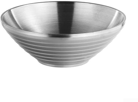 Cuenco de afeitar, 18 cm/20 cm, cuenco de afeitar de acero inoxidable, diseño acanalado antideslizante, acabado cepillado, resistente a las huellas dactilares, para ritual de afeitado húmedo en casa
