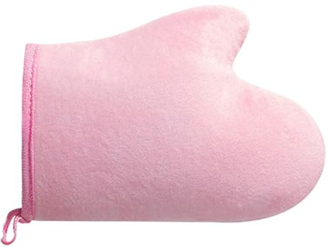 Guanto Abbronzante Applicatore Per Abbronzatura Con Pollice | Applicatore in Flock Ultra Morbido Lavabile a Macchina con Pollice per Lozioni Spray, Mousse Viso Uomini e Donne