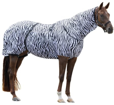 Ekzemdecke mit Hals und abnehmbarem Bauchlatz (Zebra, 100)