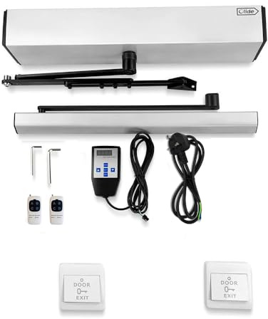 Olide SW100 - Chiudiporta a battente, automatico residenziale/commerciale apriporta con programmatore manuale