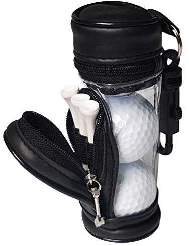 VOSAREA Golfball Tasche Golfball Halter für 4 Golfbälle zum Anhängen Golf Fans Golfgeschenk Golf Tee Tasche Halter Beutel Veranstalter Golfsport Golfübungszubehör