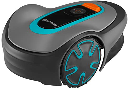 Gardena Rasenmäher SILENO minimo 500m²: Intelligenter Rasenmäher mit hervorragender Konnektivität, programmierbar mit der Gardena Bluetooth® App, UK-Version (15202-28), Blau, Grau, Schwarz