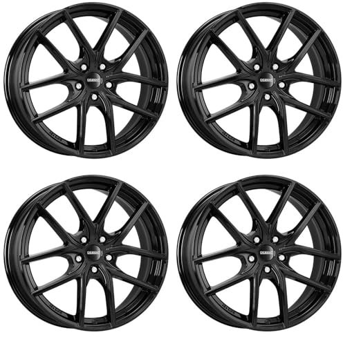 4x Dezent Felgen Alufelgen TO black 8.0Jx18 ET54 5x112 kompatibel mit BMW 1 2 X2