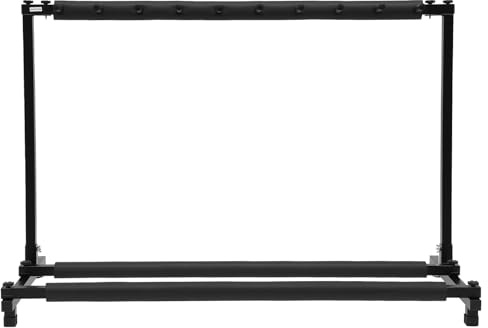 HongKKon Gitarrenständer, 9-Fach Gitarren Display Stand Klappbar Metallgitarrenständer mit Schwammhülse, Bass Ständer Eignet für Die Lagerung und Ausstellung Von E-Gitarren