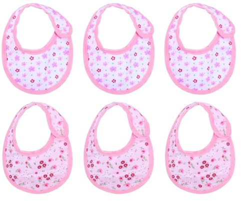 Alasum 3 Set Bavaglini per Bambole Regolabili Riutilizzabile Accessori per Asciugamano Saliva per Giochi di Ruolo Bavaglini per Pappa Vestiti per Bambole per Sviluppo Autosufficienza