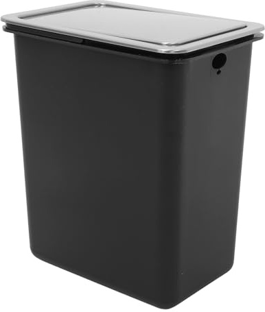 TOPPERFUN Tapa de Cubo de Basura Empotrado para Encimera, Acero Inoxidable Resistente con Tapa Abatible, Diseño Compacto para Cocina y Baño, Control de Olores, Set de 3 Piezas D-260z-430