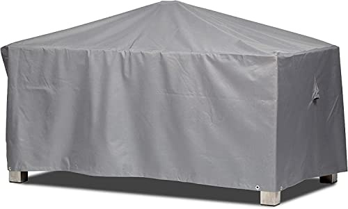 Mehr Garten Housse table de jardin rectangulaire 205x105x71 cm | Oxford 600D imperméable, anti-UV, résistant à la déchirure avec cordon de serrage