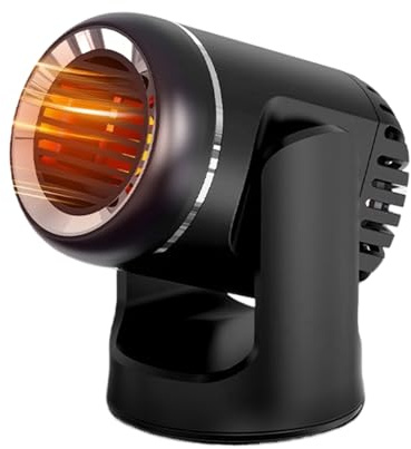 laxreheye Calentador De Coche,Ventilador Calefactor De Parabrisas 24V - Ventilador Descongelador De Coche,para Automóvil Y Camión Y RV Y Interior Y Exterior Y Escritorio Y Oficina Y Y Baño