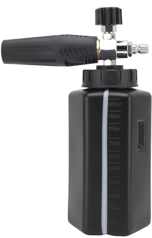 Badafaci à Mousse 1L Nettoyeur Haute Pression Réglable avec Acier Inoxydable et ABS, Pulvérisation Rapide pour Les Besoins de Nettoyage du Jardin et de la Pelouse de la Maison