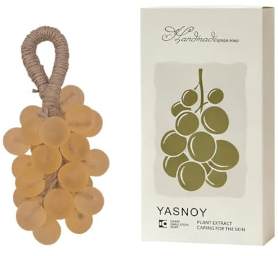 Grape Cluster Soap Rope, Handmade Soaps in Grape Shape, Portable Aromatic Hand Face Soaps, Washing Scent & Handma Refreshing