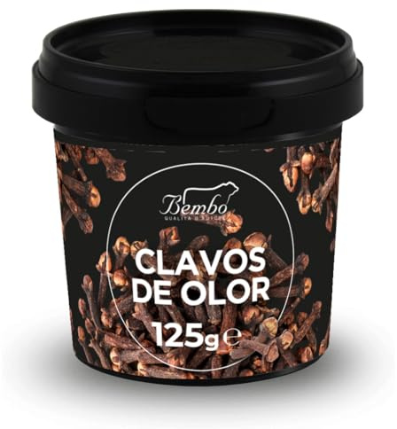 Clavos de Olor Enteros 125g Bembo – Especias Premium para Infusiones, Vino Caliente y Postres
