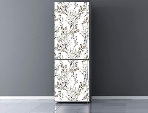 Oedim Vinyl-Aufkleber für Kühlschrank, getrocknete Zweige, 185 x 60 cm, robust und wirtschaftlich, selbstklebend, dekoratives Design