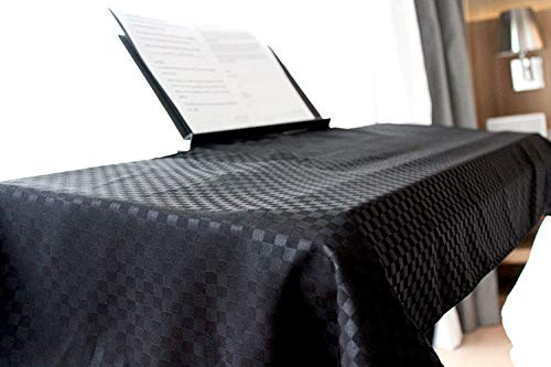 Clairevoire universelles Keyboard & digitales Klavier Staubabdeckung [Ebenholzschwarz] für 88 Tasten | Ständeröffnung | Premium | Doppelbeschichtet für zusätzlichen Schutz 67 X 170cm