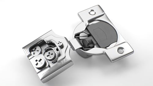 Berta 2-Pack, 3/4 inch Overlay Soft Closing Face Frame Cabinet Hinges, 105 Degree 6-Ways 3-Cam Adjustment Concealed Kitchen Cabinet Door Hinges with Screws (3/4 inch, 2 Pieces)