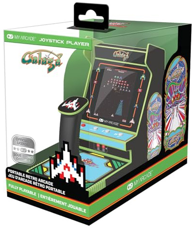 My Arcade - Galaga + Galaxian Joystick Player Mini Retro Arcade Bollard