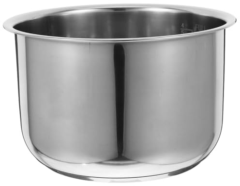 MAGICLULU Doublure de cuiseur à Riz Stainless Steel inoxlm Bol mélangeur de Cuisine récipient de revêtement de Batterie de Cuisine Cuisinier Pot de Riz casseroles antiadhésif Accessoires