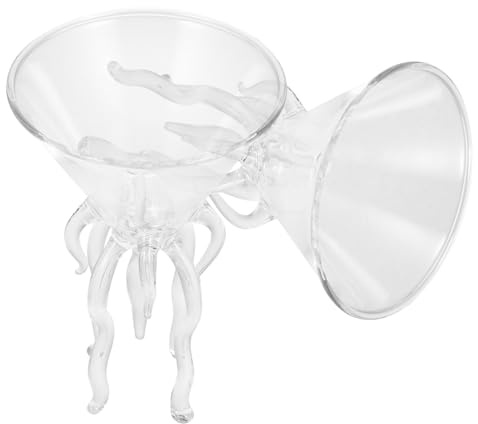 HEALEEP 2piezas Copas De Cóctel De Unidades Diseño Único Para Fiestas y Bodas Vidrio Resistente y Acabado Suave Para Bebidas Variadas