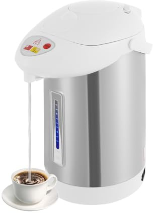 Wasserkocher Elektrisch 3L Edelstahl Heißwasserspender 750W Wasserspender Thermoskanne Teekocher für die Zubereitung von Tee, Löslichem Kaffee, Babynahrung