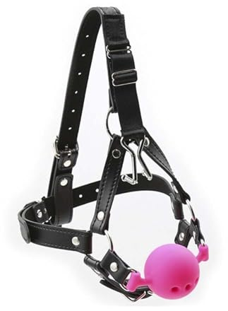 HTdangT Mordaza Bondage Bola Suave De Silicona Sexual Con Gancho Para La Nariz SM Tapón Bucal Sujeción Bolas Bucales Harbor Ball