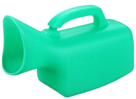 YZDKR Orinatoio Portatile Orinatoio da Uomo Portatile con Coperchio, Spesso, di Grande capacità, for Toilette Donna, in plastica(1000ML-Green)