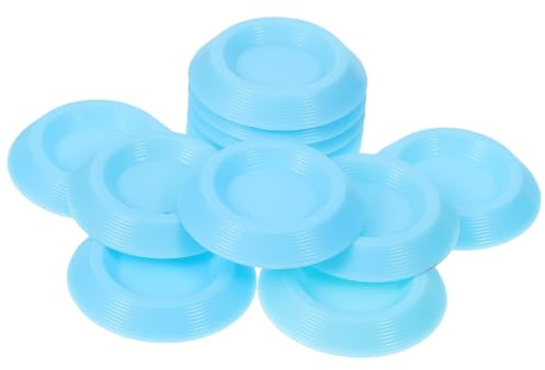EPIGEIST Ciotole per Insetti 12 Pezzi in Plastica, Mangiatoie Rotonde per Scarafaggi e Grilli, Contenitori per Alimenti Piccoli Animali da Terrario, Alimentatore Compatto per