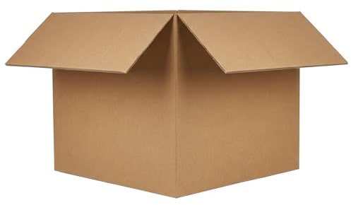 Venuscello® 1 x Double Wall Cardboard Boxes 61cm x 61cm x 61cm Heavy Duty Shipping Posting Box for Packaging Parcel & Moving House - 24 X 24 X 24