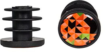 iSpchen 2 Stück Lenkerstopfen Fahrrad Lenkerendkappen Kunststoff Stopfen Lenker Endkappen Fahrradgriffe Stecker Bar End Plugs für Fahrrad MTB Rennrad Mountainbike,Orange Rot