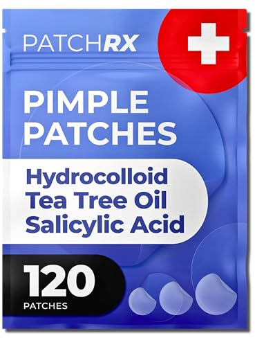 KEYCONCEPTS Patchrx Salicylic Patches (Pack of 120) Acne Patches Salicylic Acid with Tea Tree Oil, Zit Patch and Pimple Stickers for Rostr