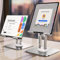 LISEN Soporte Tablet para iPad Mesa iPad Stand Ajustable, Atril Tablet Multiángulo Soporte Kindle Monitor Portatil Metal para iPad Pro 13 12.9, iPad Mini 7, iPad Air 2022, Samsung Tab Otras Tablets