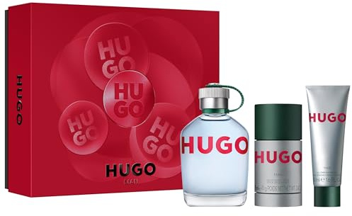 Hugo Man Geschenkset Eau de Toilette, Deodorant Stick und Duschgel für Herren