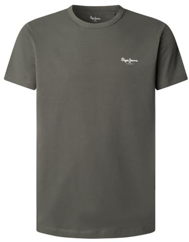 Pepe Jeans Camiseta Original Basic 3N para Hombre, Color Verde (Verde Oliva), Talla L