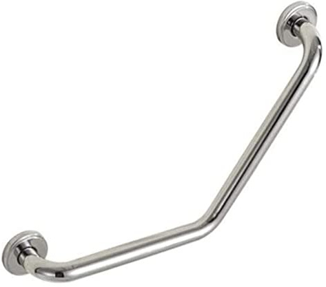 Baño para Agarraderas Bañeras y duchas de seguridad con ángulo de 135°, pasamanos de acero inoxidable 304, barra de agarre de pared cromada pulida