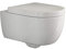 Blankenburg | Spülrandlose Toilette mit Softclose Toilettendeckel, Wand-WC hängend, Gäste-WC, Tiefspüler | 49 cm kurz