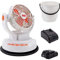 YARD FORCE Akku Sprühnebel Ventilator LF C36 - Bis zu 6 Stunden Sprühnebel mit 20 V/2,0 Ah Akku und 23-l-Eimer, 3 Windstufen und 2 Sprühnebelstufen, inklusive Schnellladegerät