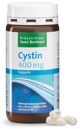 Sanct Bernhard Cystin-Kapseln | Für Haut, Haare & Nägel | Mit L-Cystin, L-Arginin, Zink & Vitamin B6 | 120 Kapseln