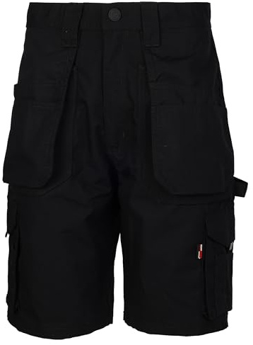 TuffStuff Mens 844 Enduro Work Shorts, Black, 38W UK