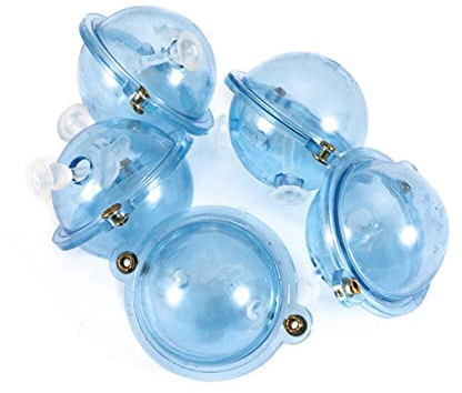 Bemvp Fishing Float 5 st/set vattenkula 25 mm Abs plastbubbla simmare tackle havsfiske utomhustillbehör (blå)