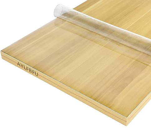 AYLFBFU Waterproof Tablecloth 65x190cm Water Resistant Oil Resistant, Banquet Roll Table Cover Custom Size, Bar Mat for Kitchen Dining Tabletop, Clear 1mm Thick